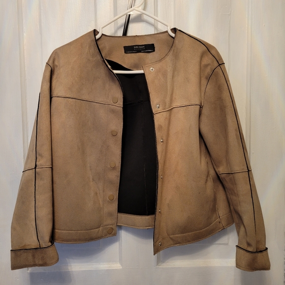 Zara Jackets & Blazers - Zara Suede Light Jacket